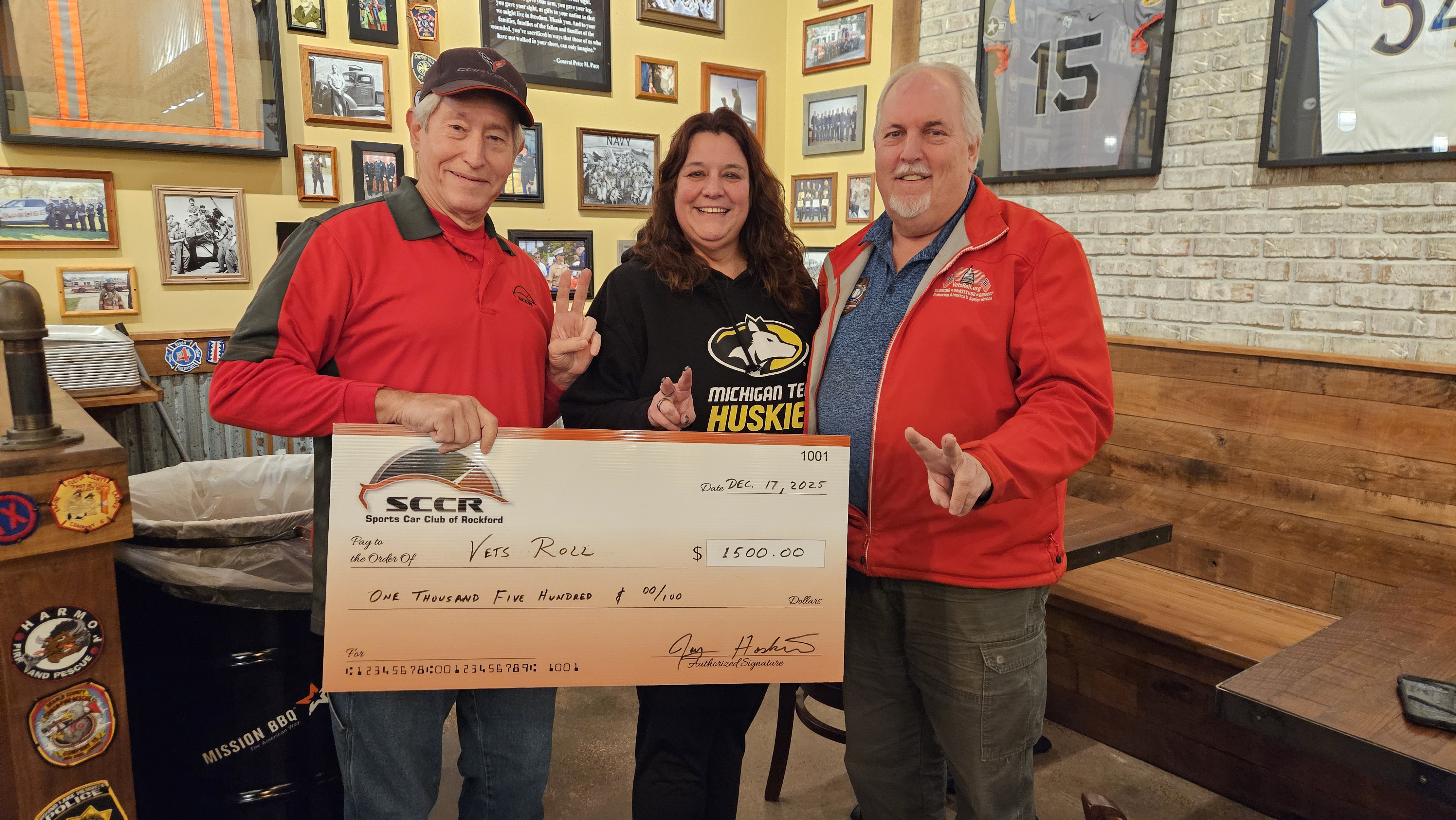 2025 Donation to Vets Roll